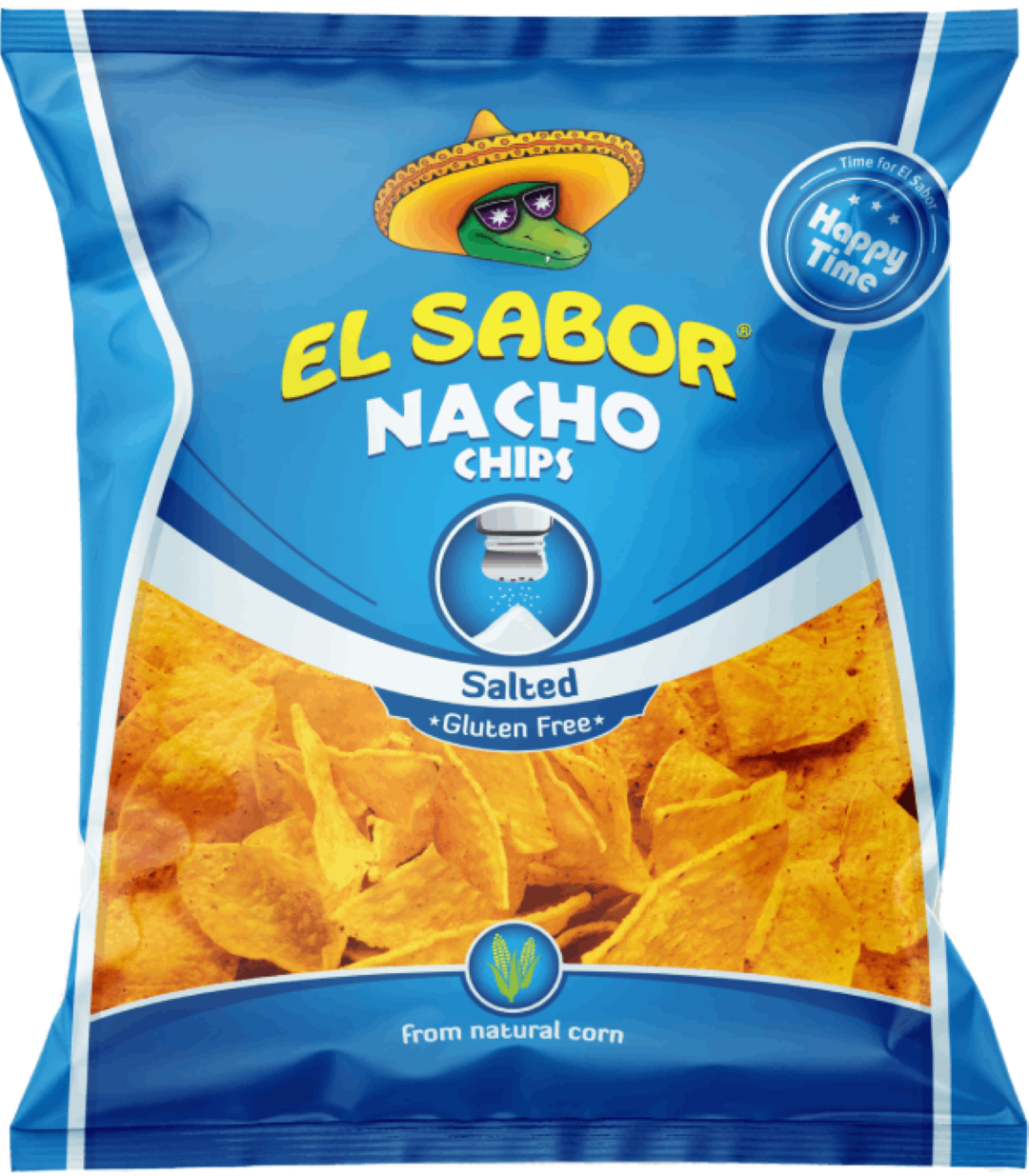 EL SABOR NACHO CHIPS SALTED 425G